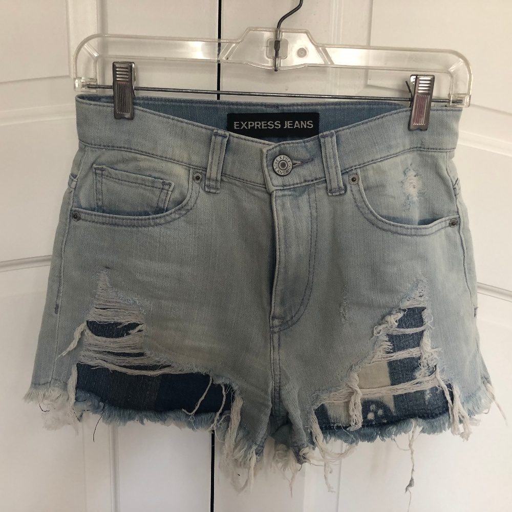 High Waisted Denim Cutoffs